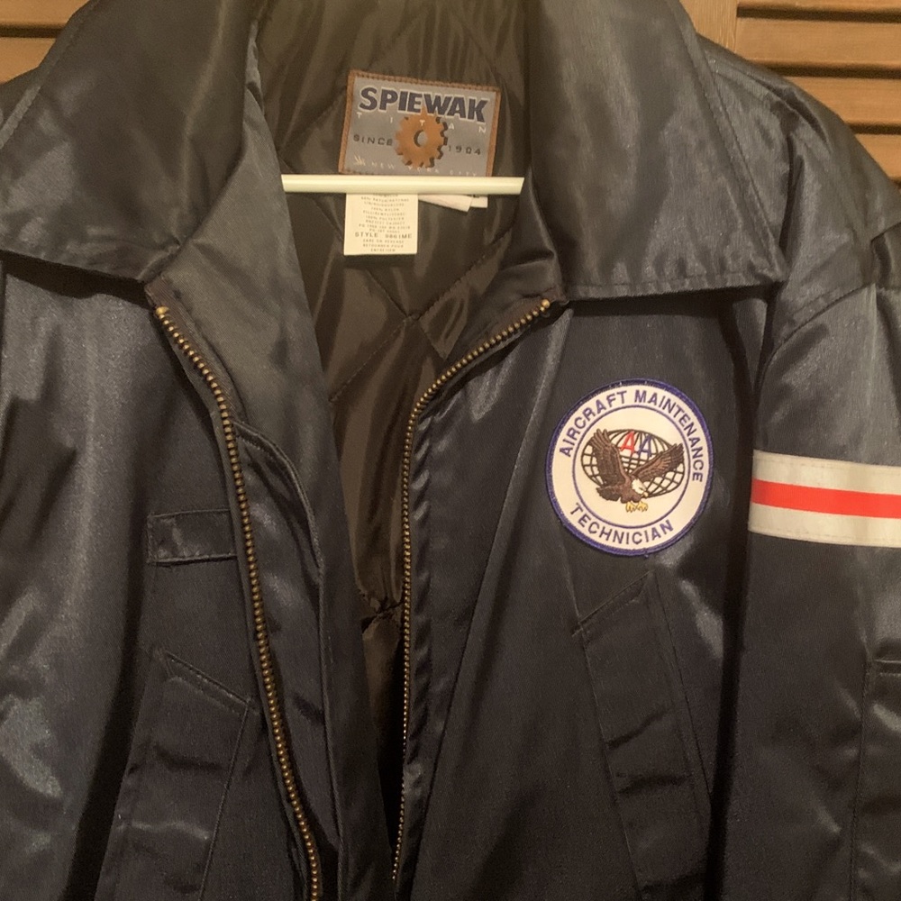 Vintage America  Airlines  technician Jacket Rare size XL